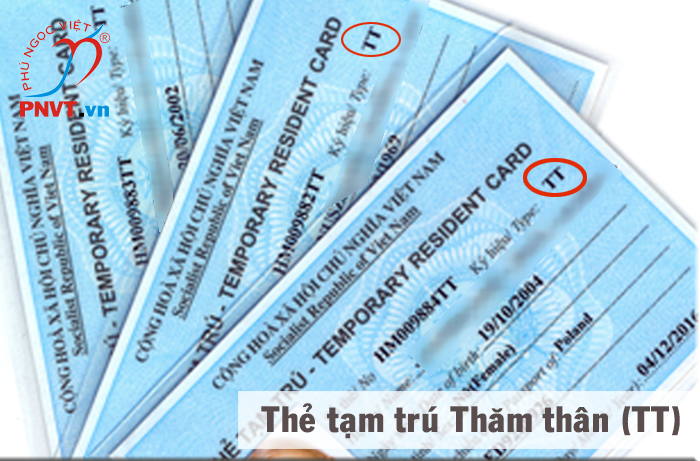 Temporary residence card for visiting relatives for foreign families entering Vietnam