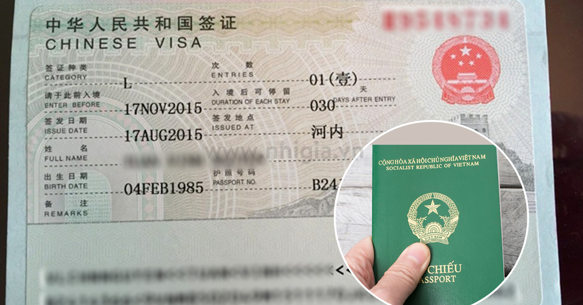Thị thực và những điều cần biết khi xin thị thực đi Trung Quốc