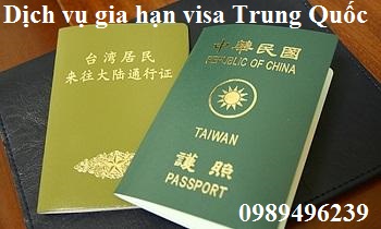 Gia hạn visa Trung Quốc