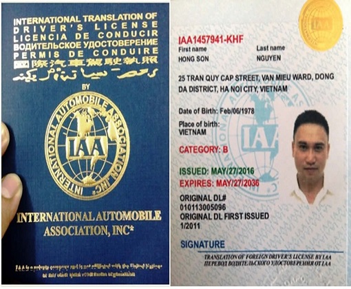 Kinh nghiệm đổi bằng lái xe quốc tế IAA , lấy bằng sau 5 ngày làm việc